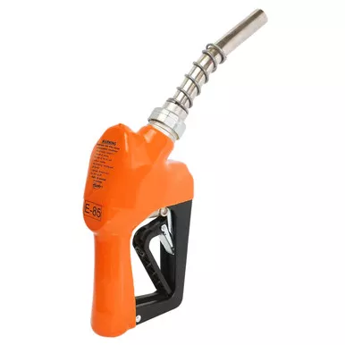 Husky 659504-39 XS 3/4'' Orange Unleaded Nozzle with Three Notch Hold Open Clip