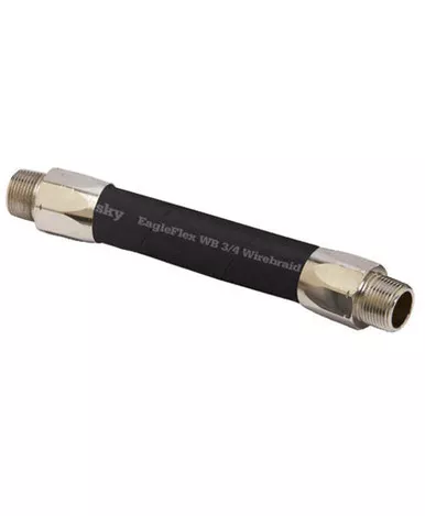 Husky CP16WB03 EagleFlex 1'' x 3' Black Wirebraid Whip Hose