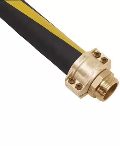 Husky CP480600HDGA 3'' x 50' Male x Male NPT Hewitt 4113 Reusable Brass Fitting Aviation Hose