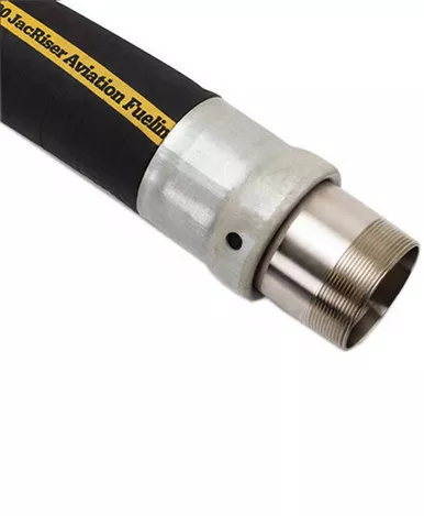 Husky CP640132JKGA 4” x 11′ OAL Male x Female BSP Hewitt 5500 JacRiser Reusable Brass Fitting Aviation Hose