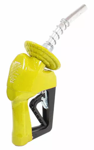 Husky E1396859-05 XS 3/4'' Yellow Unleaded Nozzle with Two Notch Hold Open Clip & 1808 Waffle Splash Guard and Cold Weather Seals
