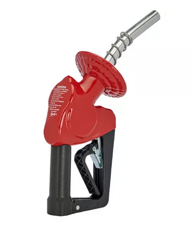 Husky E1595247 3/4" Inlet NPT XS Pressure Activated Automatic Shut-Off Light Duty Diesel EZ-Lever Nozzle without Hold Open Clip, with Mate Guard, Polymer Handle Cover, 1808 Waffle Splash Guard and Drip Less Spout