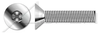 M5-0.8 X 8mm DIN 7991 / ISO 10642, Metric, Flat Head Socket Cap Screws, Full Thread, A4 Stainless Steel