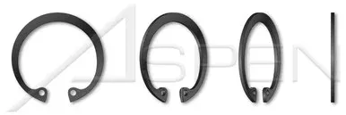 M53 DIN 472, Metric, Internal Retaining Rings, Spring Steel, Phosphate Coated