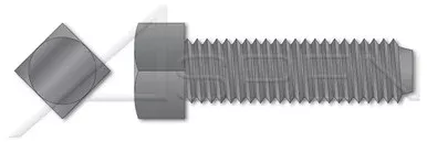 M6-1.0 X 35mm DIN 479, Metric, Set Screws, Square Head, Class 8.8 Steel, Plain