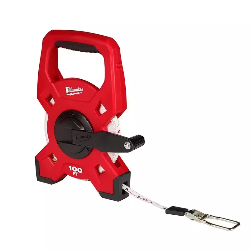 Milwaukee Fiberglass Open Reel Long Tape Measure, Multiple Lengths