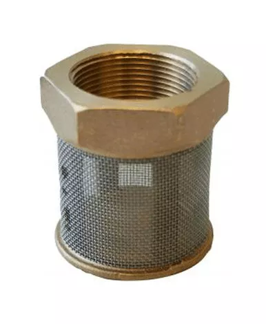 Morrison Bros 157-0100AS 1.5" Female NPT Brass Suction Pipe Strainer