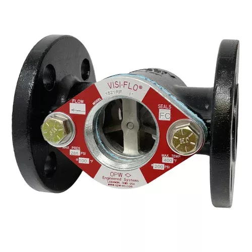 OPW VISI-FLO 1400 2 in. ANSI 150 lb. Flange Carbon Steel Sight Flow Indicator w/ Fluorocarbon Seal – Propeller