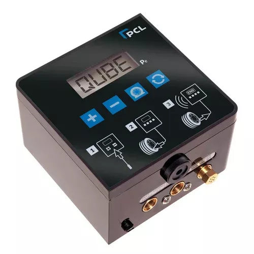 PCL ACCURA Qube 4 Automatic Tire Inflator w/16 ft. Hose & Single Lock-On Chuck, 110V, 0-145 PSI