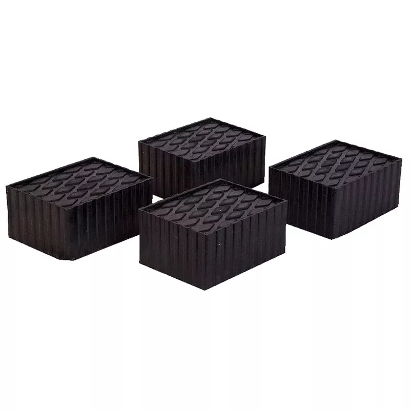 Set of Four 3″ Tall Flat Polymer Adapters