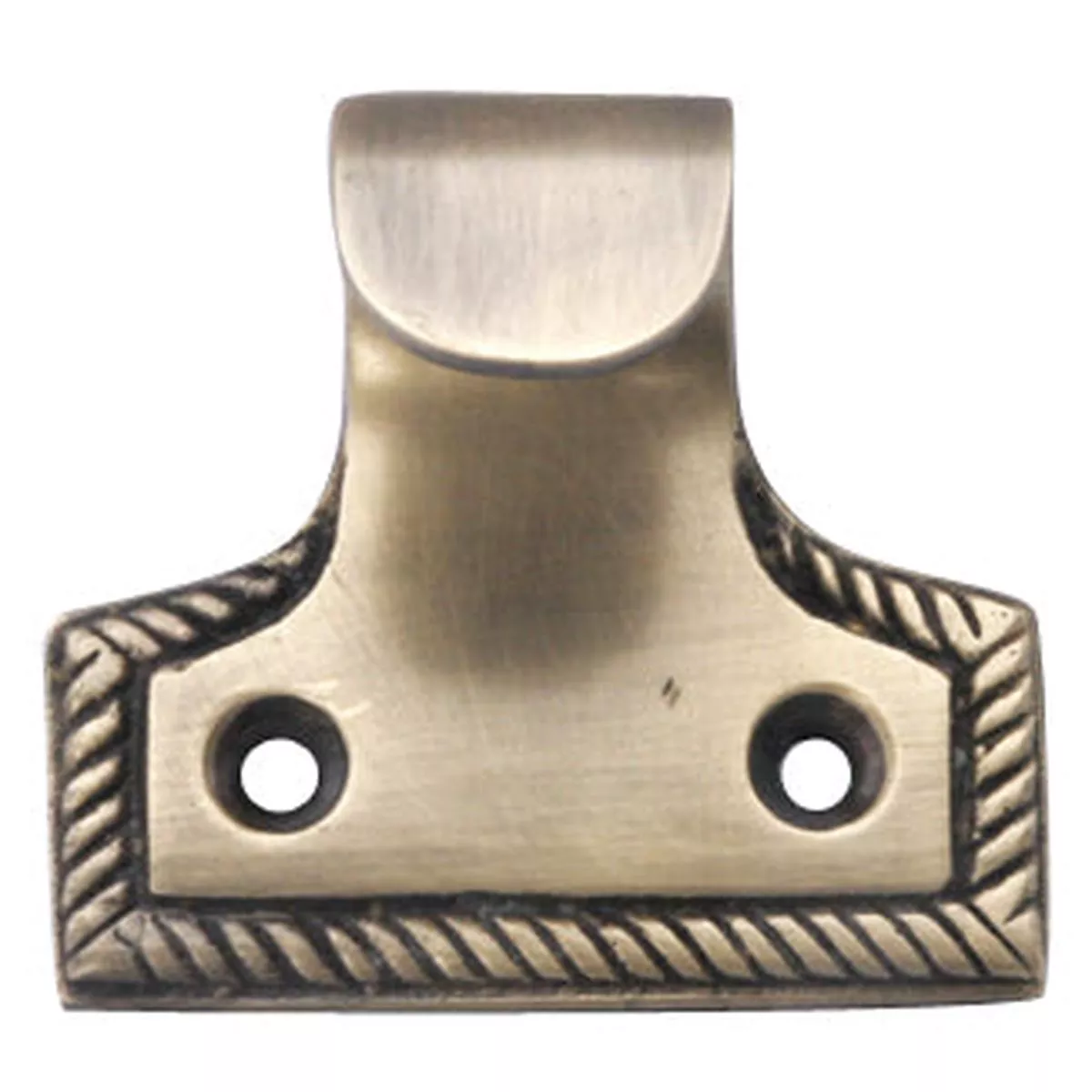 Solid Brass Georgian Roped Sash Lift (Several Finishes Available) – Antique Brass