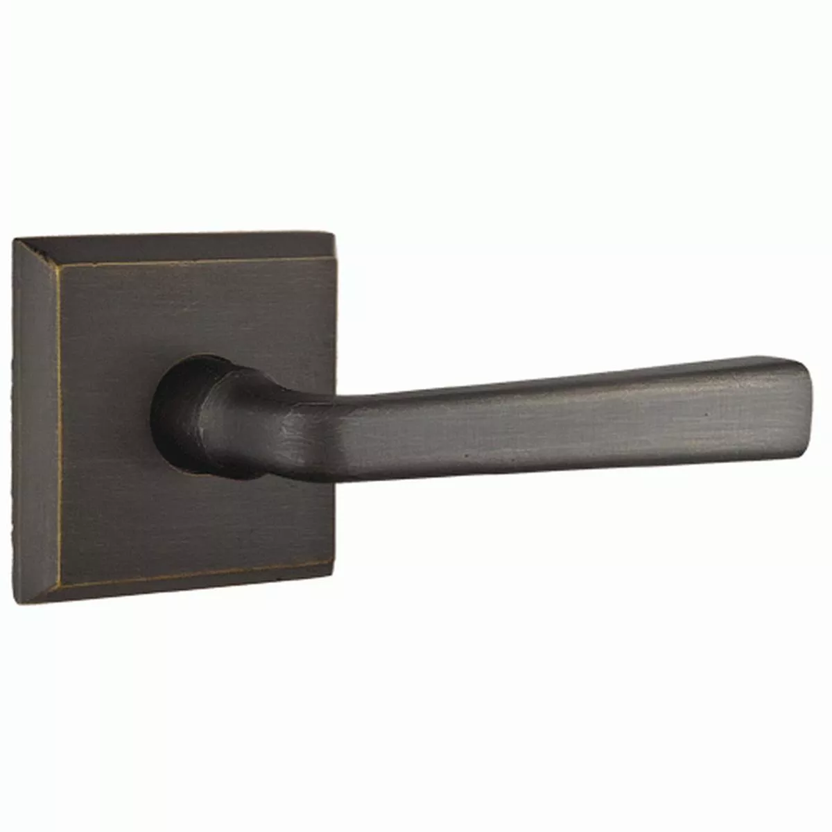 Solid Brass Sandcast Cimarron Lever With Square Rosette – Double Dummy | Left Handed