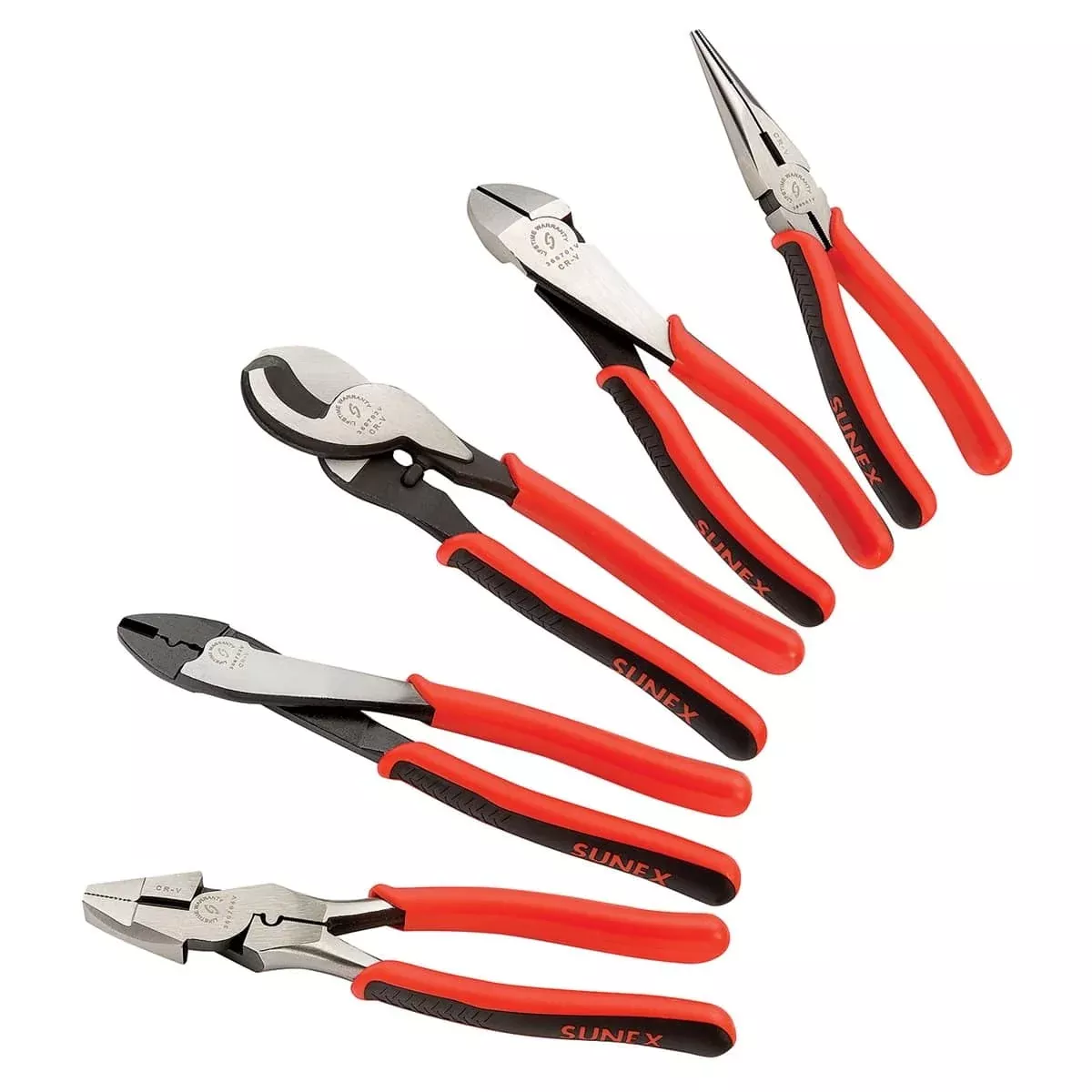 Sunex 3607V Professional Pliers Set 5-Piece