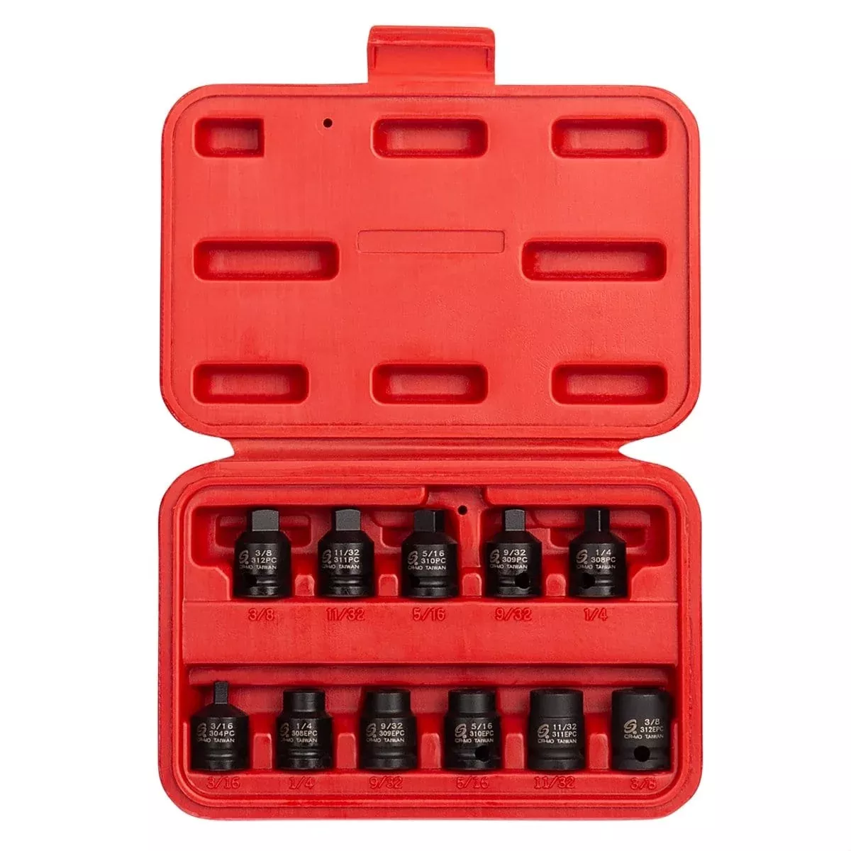 Sunex 3841 3/8" Dr. Pipe Plug Socket, 11 Pc.