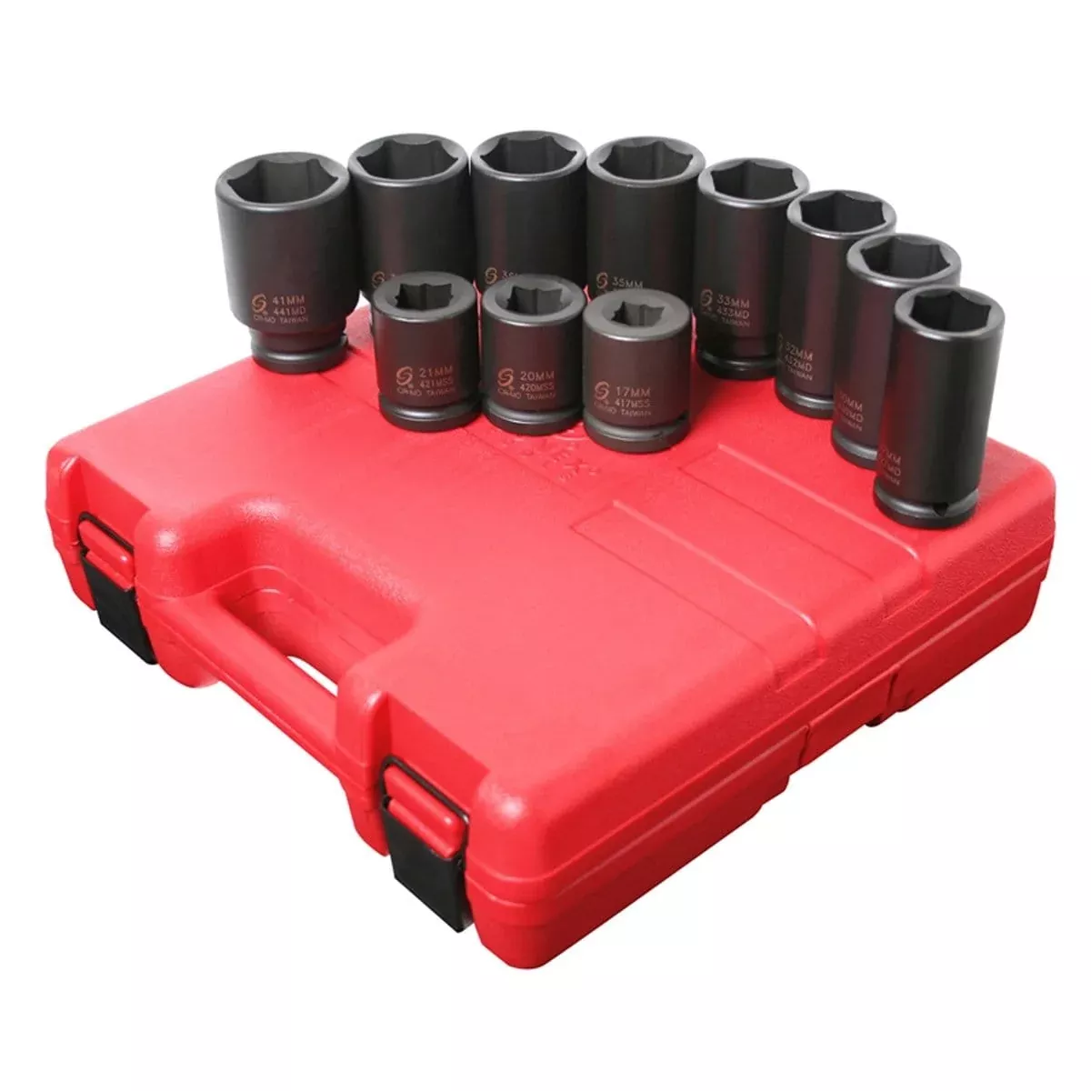 Sunex 4011M Socket Set Impact 3/4"Dr.11Pc Met.Deep Set