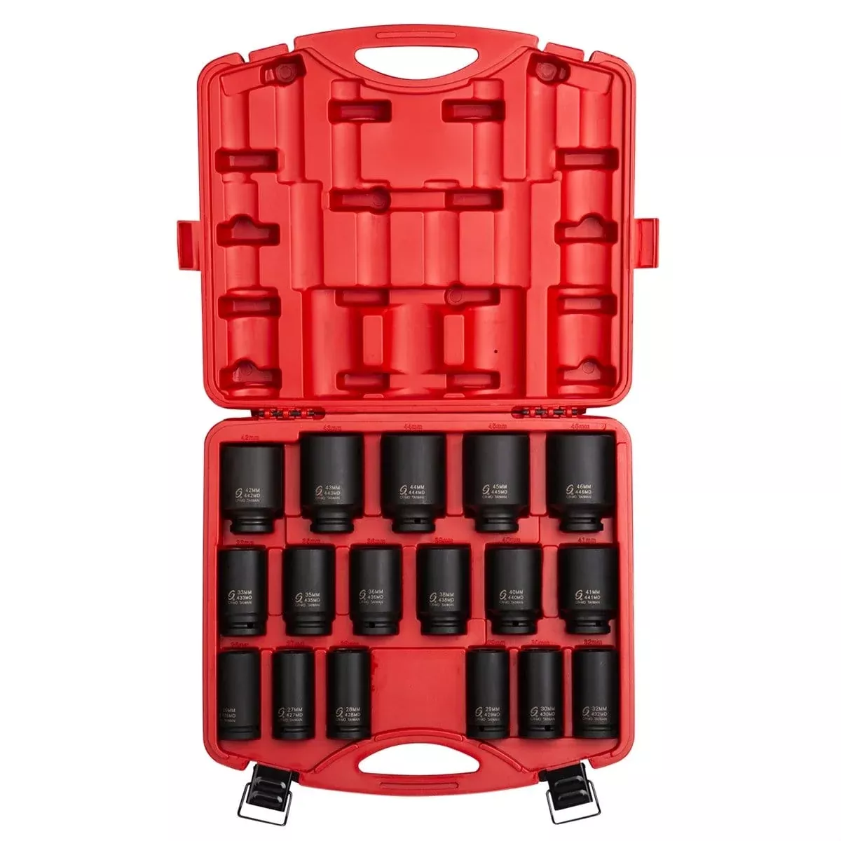 Sunex 4686 17 Pc 3/4" Dr Metric Deep Impact Socket Set