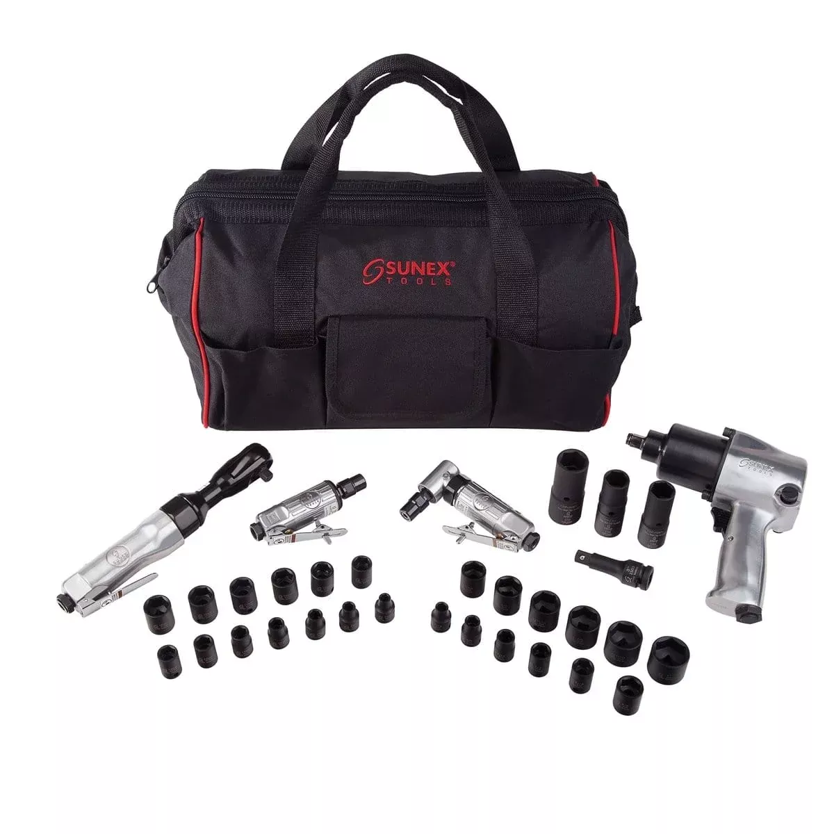 Sunex SX231PBAGPR3 4-Piece Air Tool Kit W/ Impact Socket