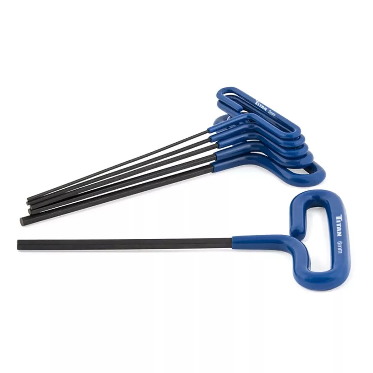 Titan 12769 6-Pc Metric T-Handle Hex Key Set