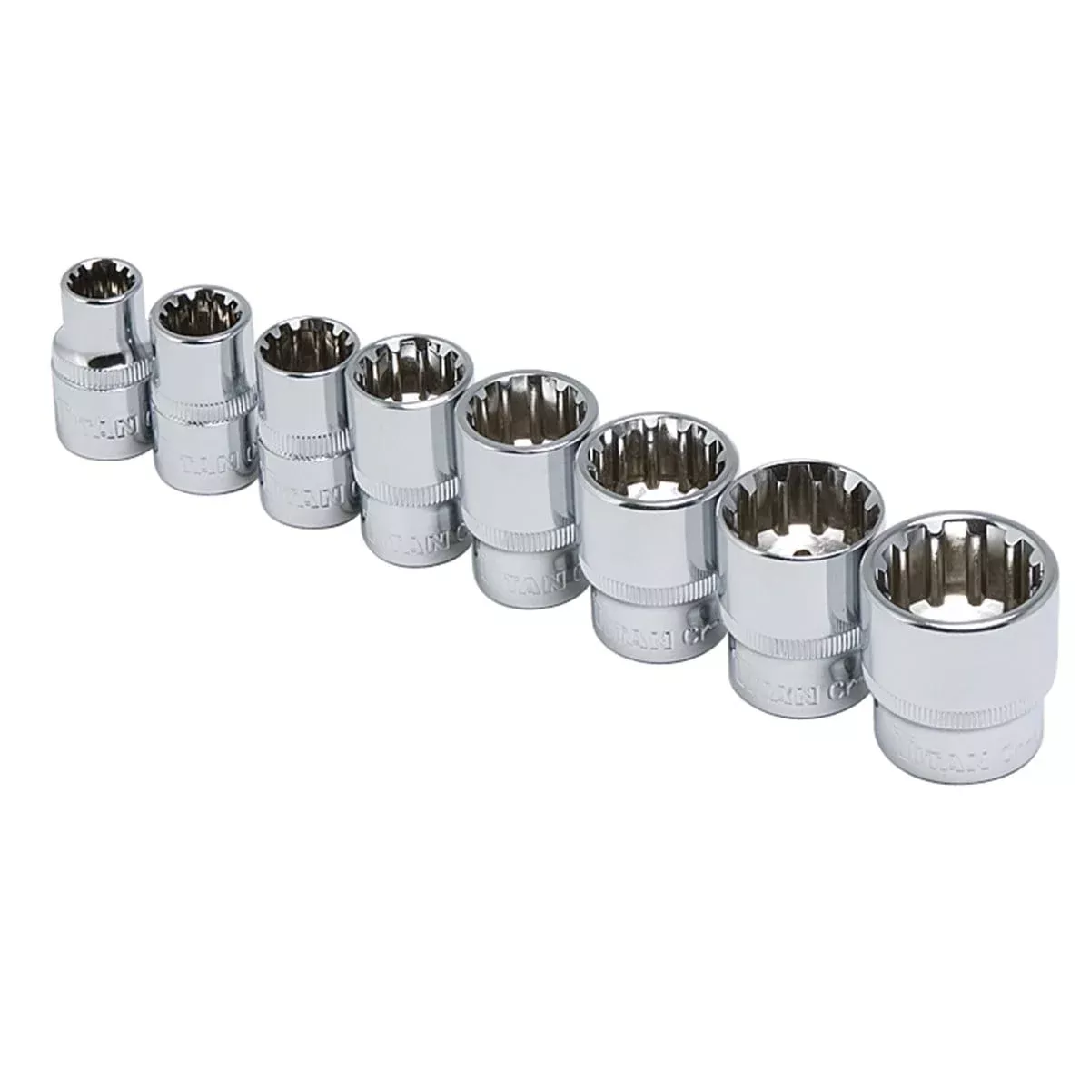 Titan 15203 8-Pc 3/8" Dr Sae Spline Socket