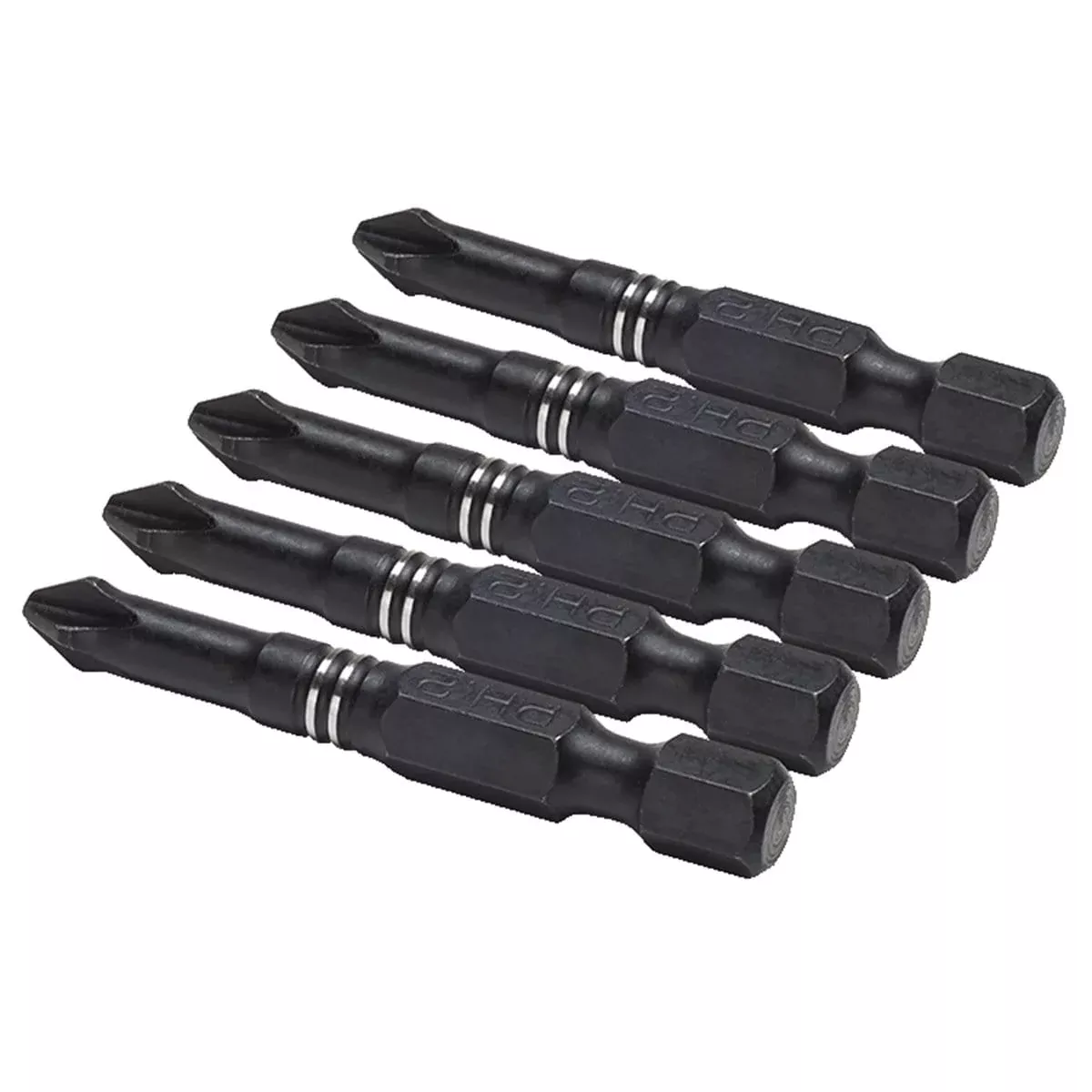 Titan 16075 5-Pc. 2" Phillips Ph2 Impact Bit