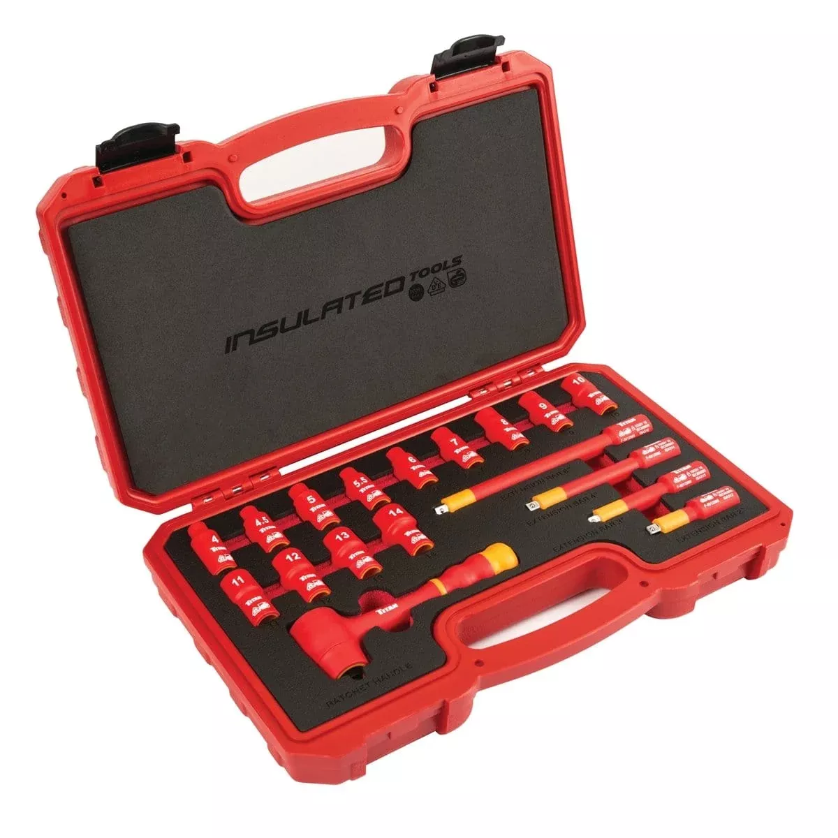 Titan 66100 18-Pc 1/4" Dr Vde Insulated So