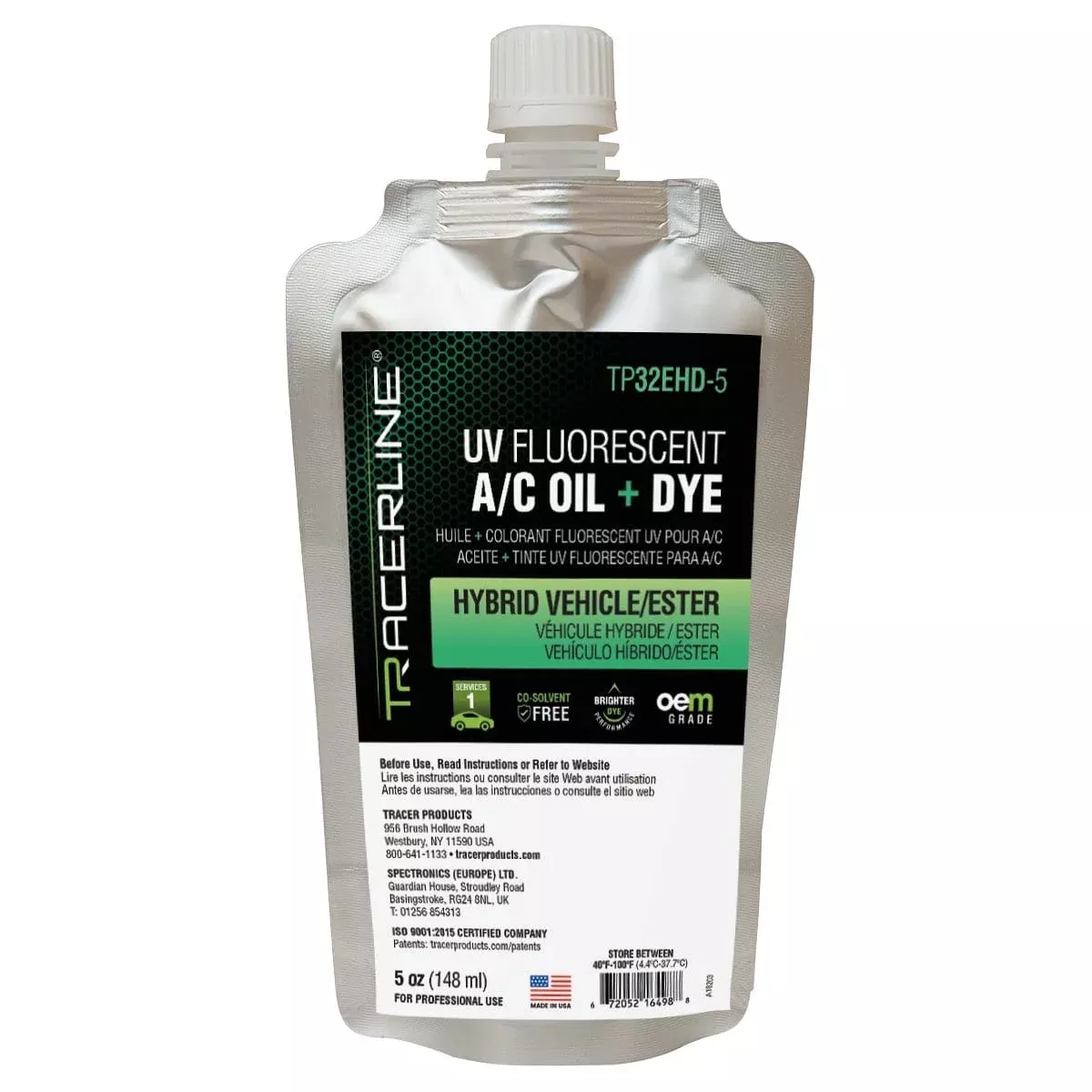 Tracer Products TP32EH-5 5 Oz (148 Ml) Foil Pouch Hybrid/Ester Oil