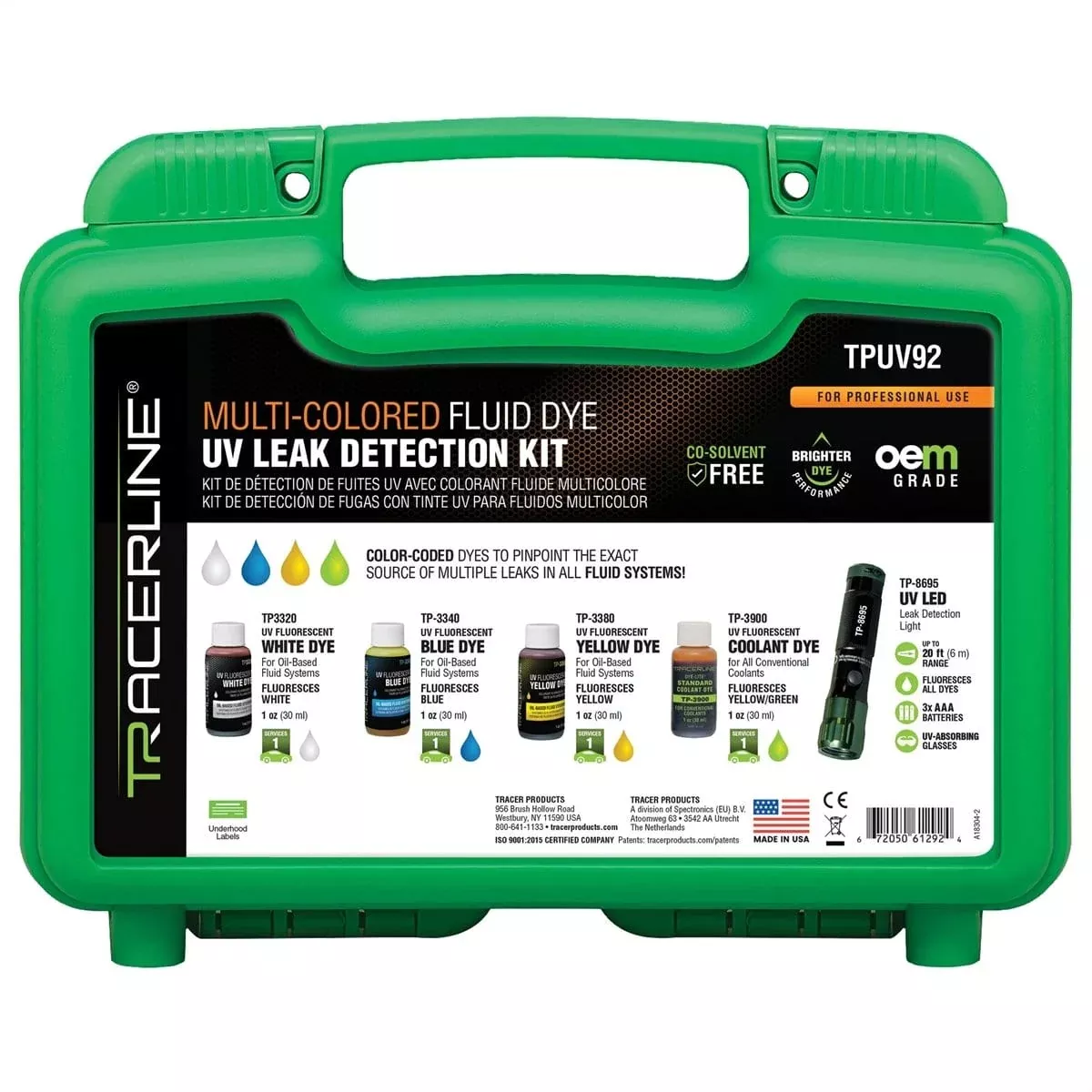 Tracer Products TPUV92 Uv Leak Detection Kit