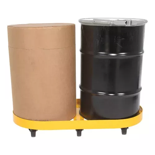 Vestil Double Drum Dolly w/Hard Rubber Casters