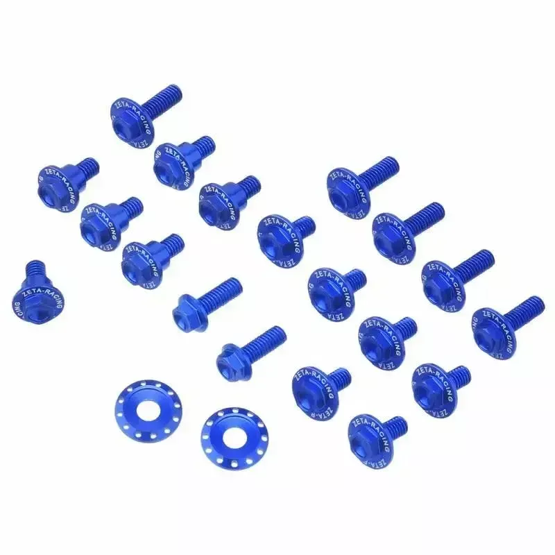 ZE88-5656 Aluminum Bolt Kit Yam Blue