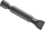 ZEPHYR E3100A 3F-4R Slotted Power Drive Bit, For Machine Screws, 1/4” Reduced Hex Shank